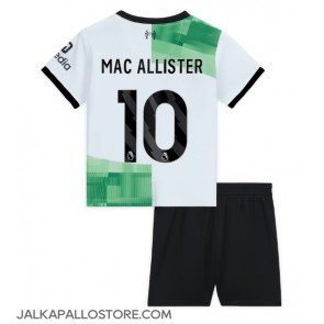 Liverpool Alexis Mac Allister #10 Vieraspaita Lapsille 2023-24 Lyhythihainen (+ shortsit)
